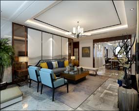 怡馨佳苑166平米新中式風(fēng)格